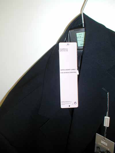 Overview of jacket with label